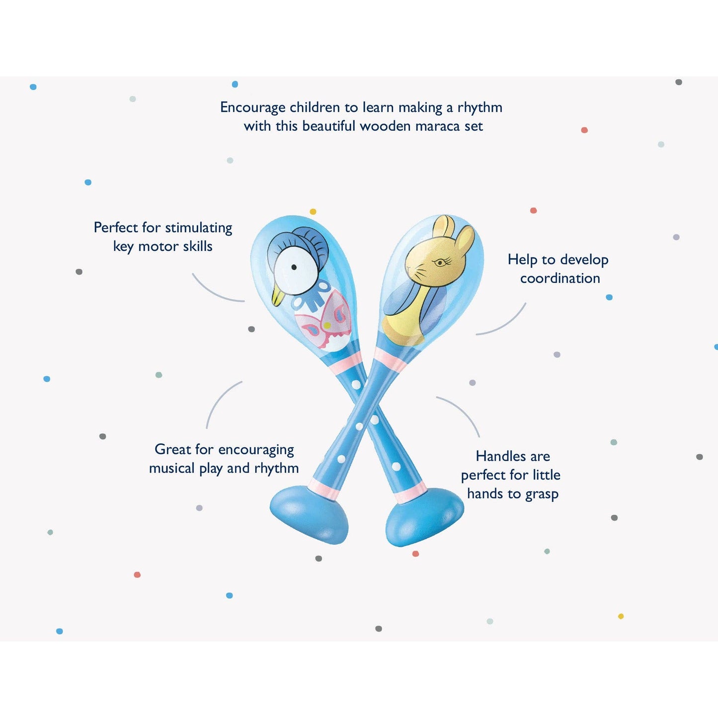 Peter Rabbit Baby Wooden Maracas