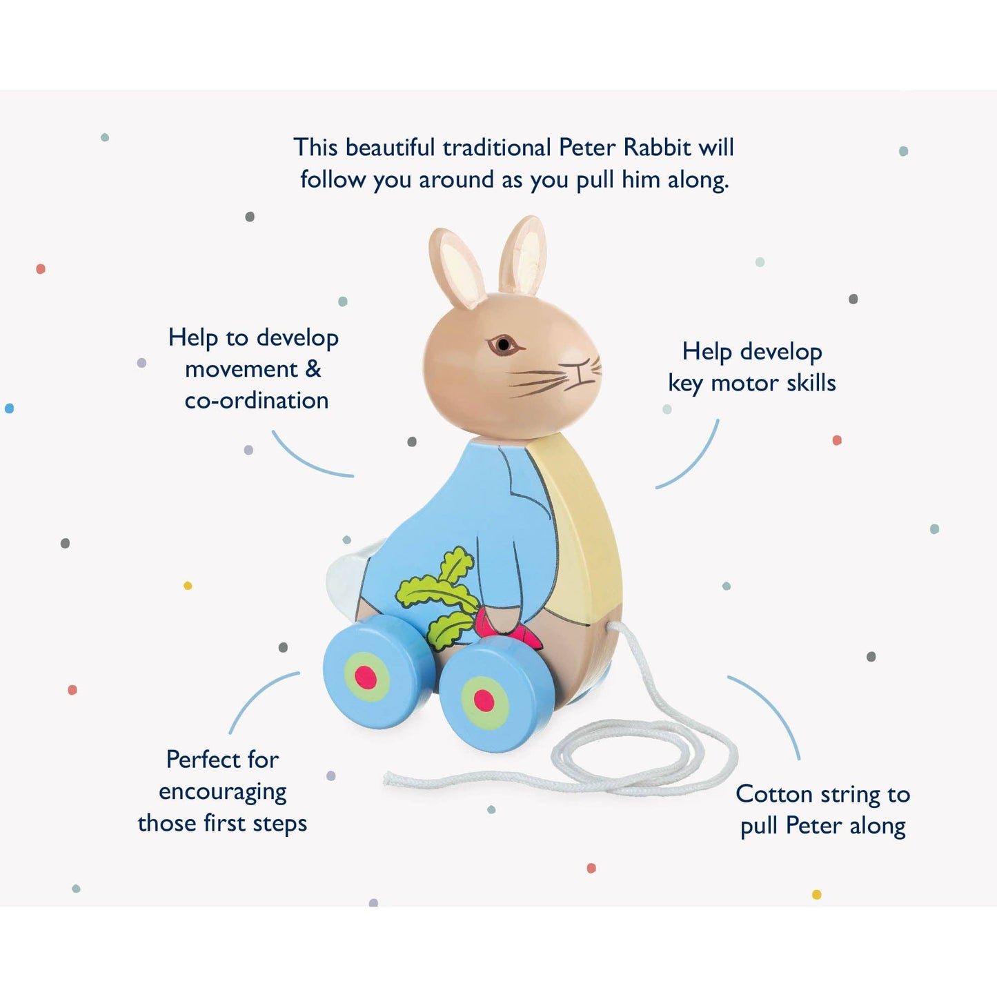 Peter Rabbit Wooden Pull Along Toy