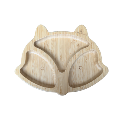 Fox Bamboo Feeding Set - Plate, Bowl, Spoon & Fork Gift Set