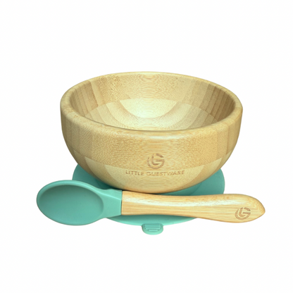 Fox Bamboo Feeding Set - Plate, Bowl, Spoon & Fork Gift Set