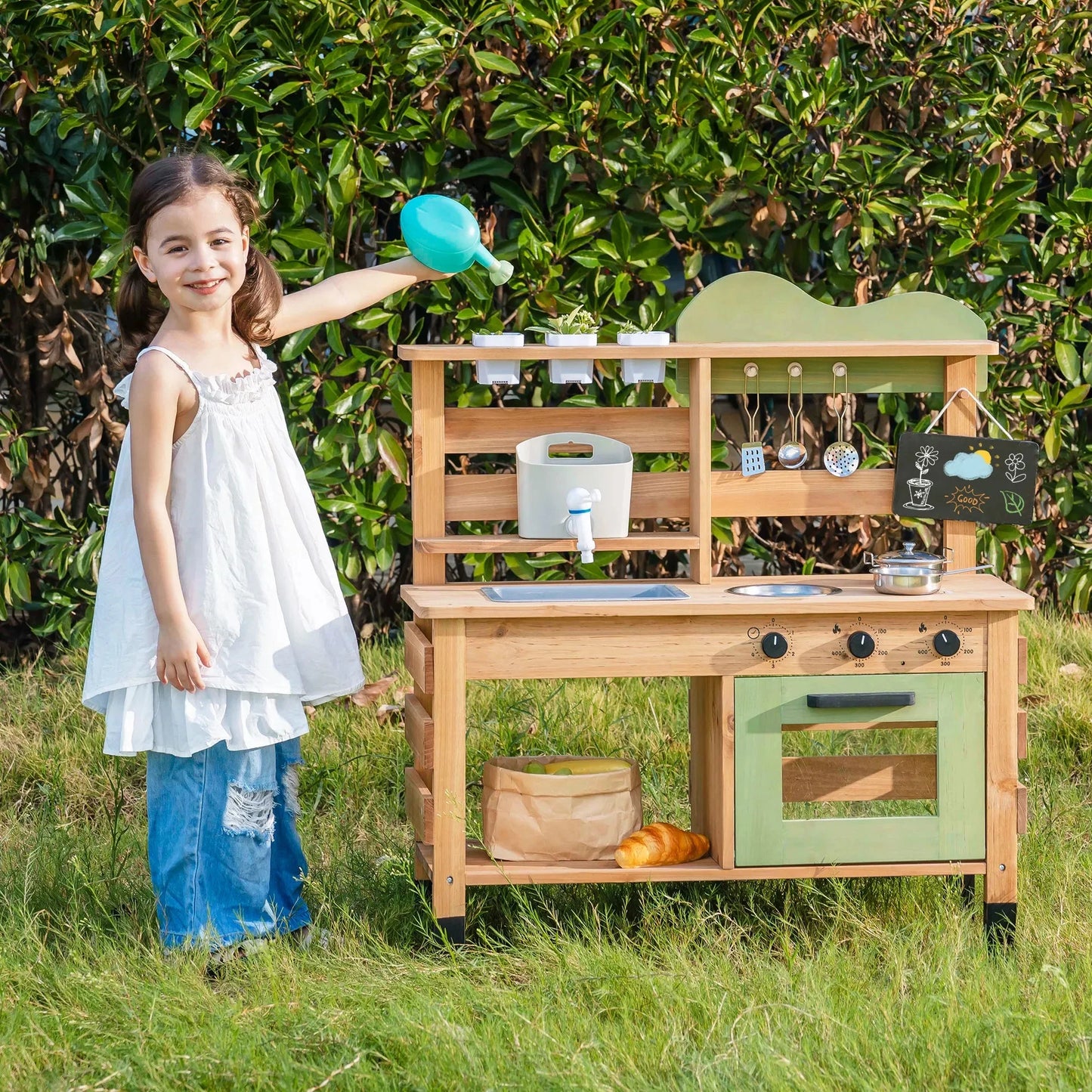 Wooden Outdoor Mud Kitchen