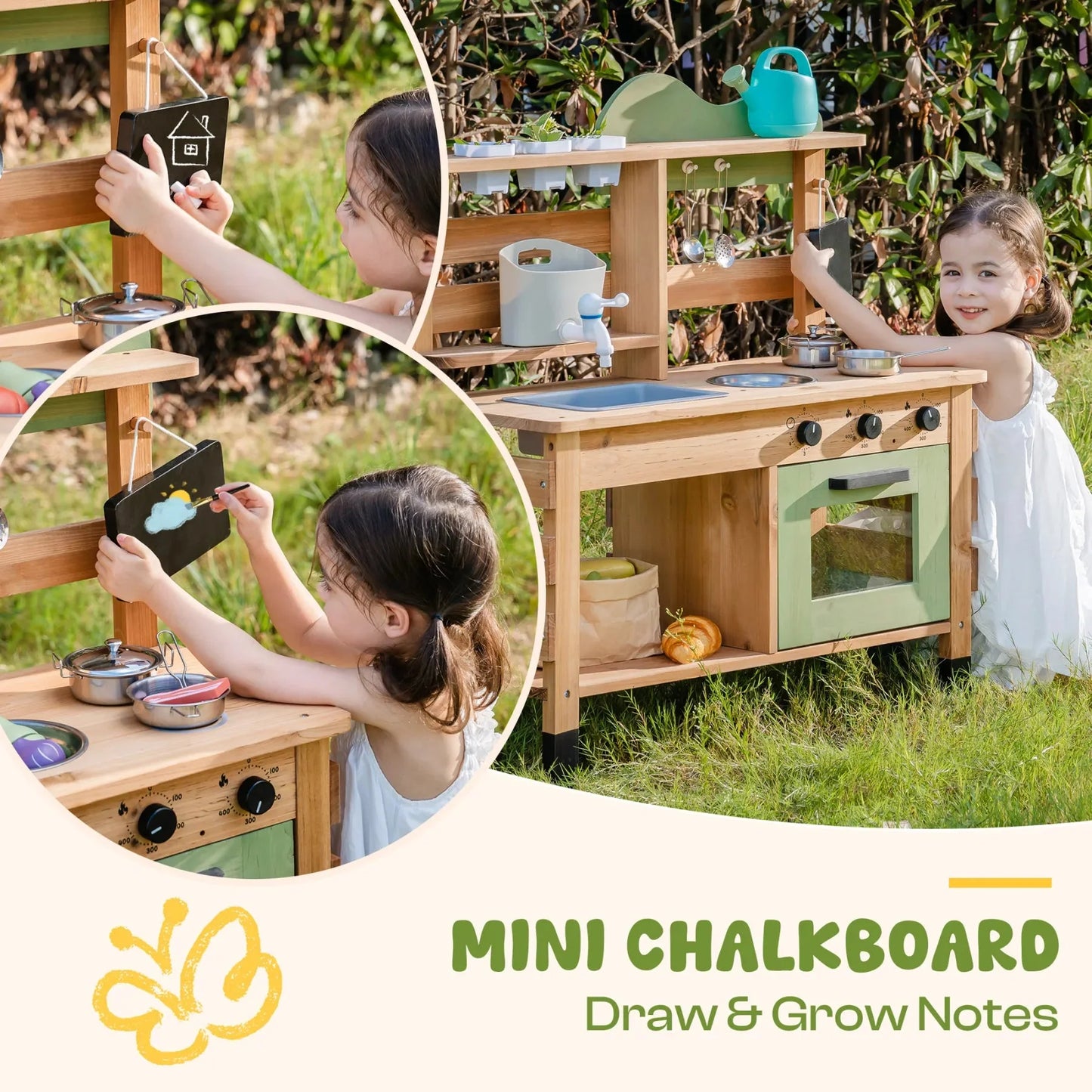 Wooden Outdoor Mud Kitchen