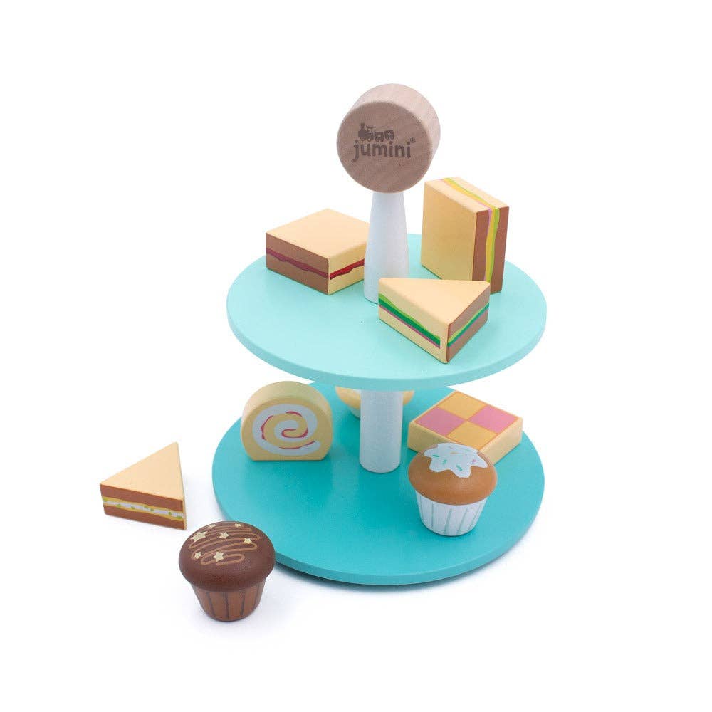 Little Diners Cake Stand – Wooden Pretend Play Tea Set