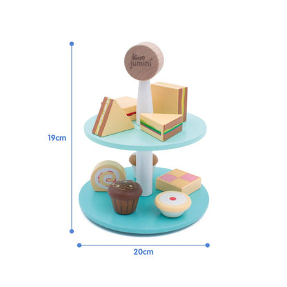 Little Diners Cake Stand – Wooden Pretend Play Tea Set