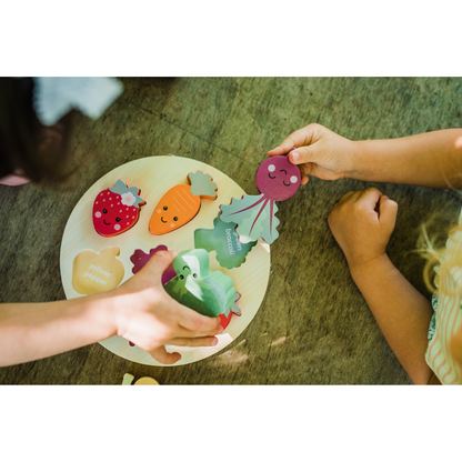 Happy Veggies Wooden Puzzle